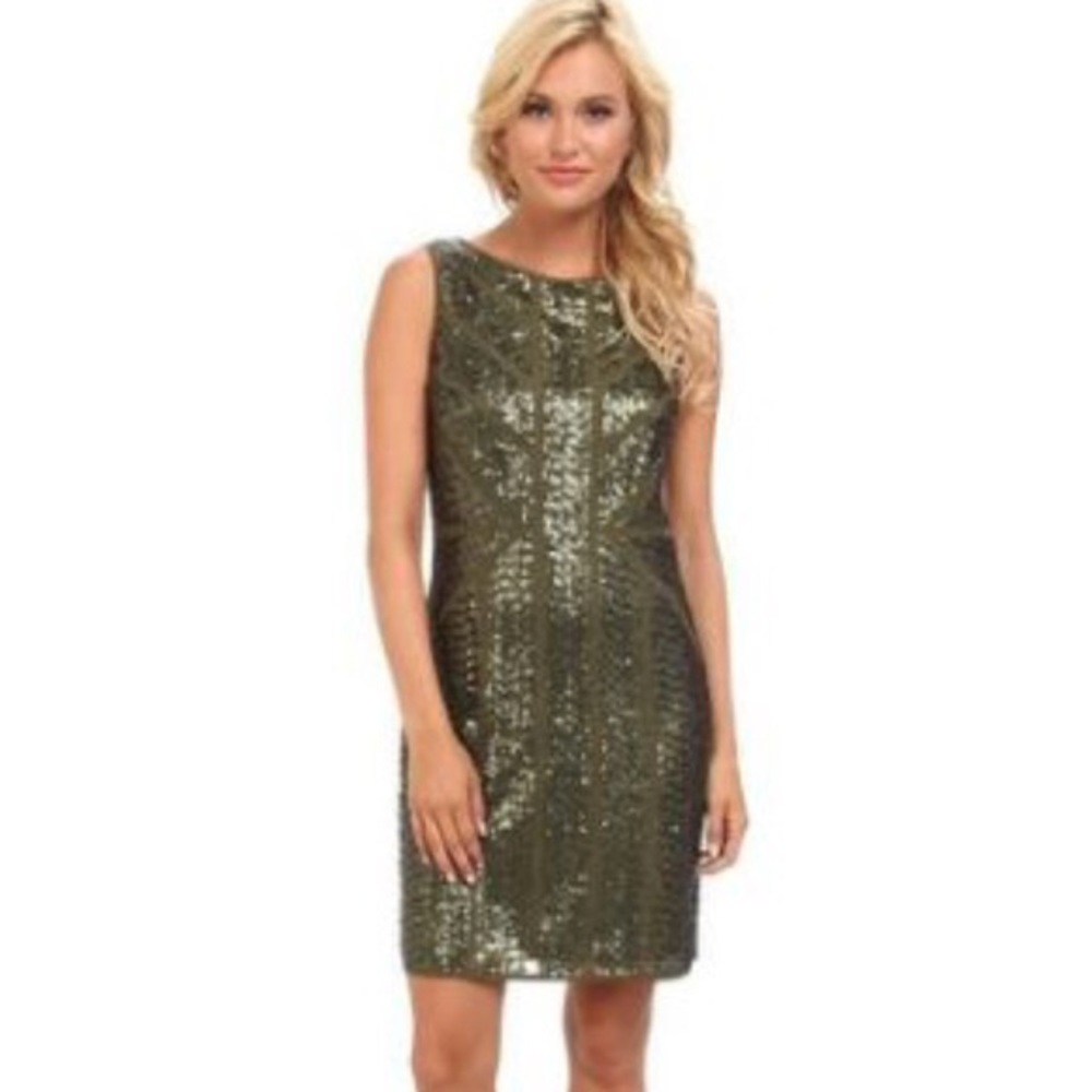 Vince Camuto fitted sequin dress